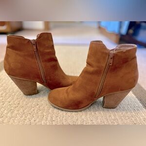Mix No. 6 | Ankle Booties | 3" Block Heel | Brown | Size 8 | Women's